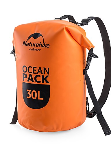 baratos Bolsas Impermeáveis &amp; Caixas Secas-Naturehike 30 L Bolsa Impermeável Á Prova-de-Chuva Treinador Vestível para Natação Mergulho Surfe