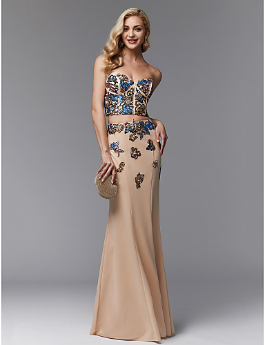 Sheath Column Sweetheart Evening Dress