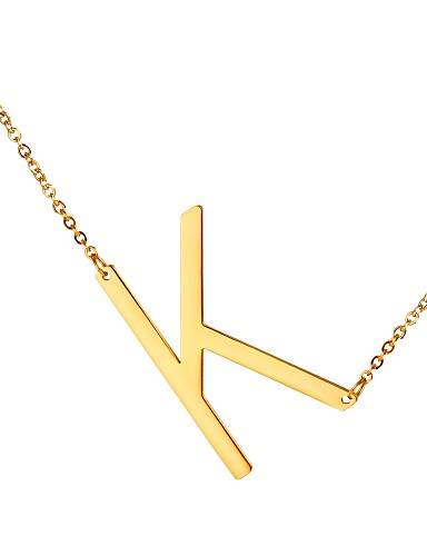 temperament skor topp design ankommer Herr Hänge Halsband namn Alphabet Form Mode Rostfritt stål Guld ... temperament skor topp design ankommer Herr Hänge Halsband namn Alphabet Form Mode Rostfritt stål Guld ...