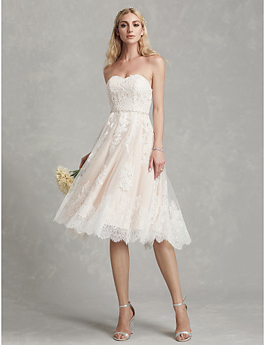 Sweetheart Tea Length Dress