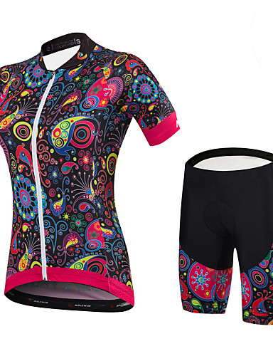 women's cycling jersey and shorts set