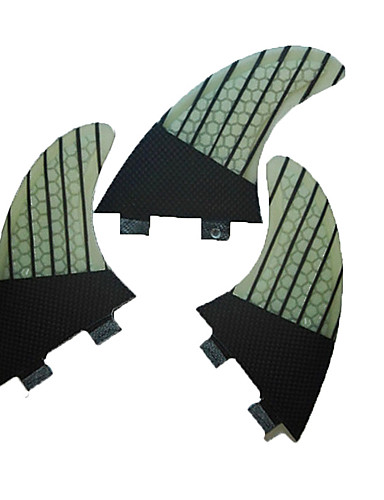 baratos Surfing -Srfda Quilhas de Surf G5 FCS Base Fibra de Vidro Barbatana de Prancha Aleta Esquerda Barbatana direita Para Prancha de SUP Pranchas de Longboard Pranchas de Shortboard 3 pcs
