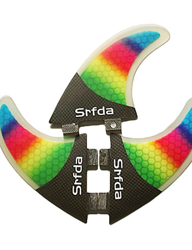 baratos Surfing -Srfda Quilhas de Surf G5 FCS Base Fibra de Vidro Barbatana de Prancha Aleta Esquerda Barbatana direita Para Prancha de SUP Pranchas de Longboard Pranchas de Shortboard 3 pcs