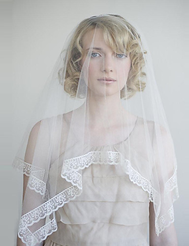 One Tier Vintage Style Clic Wedding Veil Fingertip Veils One Tier Vintage Style Clic Wedding Veil Fingertip Veils With Solid Tulle 6927851 2018 11 99