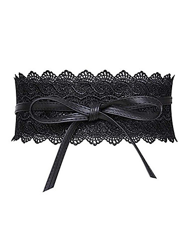 ieftine Curele la Modă-Pentru femei Imprimeu Dantelă De Bază Curea Lată