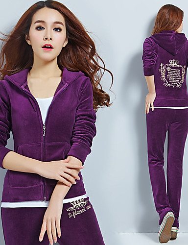 light purple velvet tracksuit