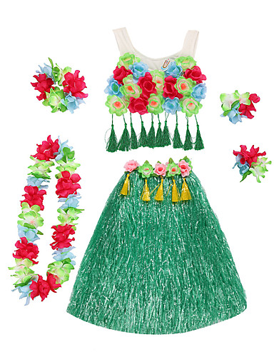 JUPE HAWAIENNE DEGUISEMENT hawaïen COSTUME FESTIVITE nf
