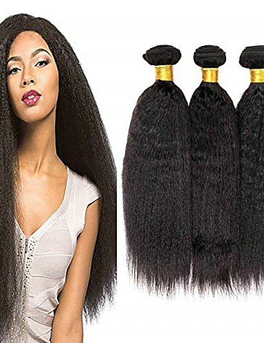 6 Bundles Brazilian Hair Kinky Straight Remy Human Hair