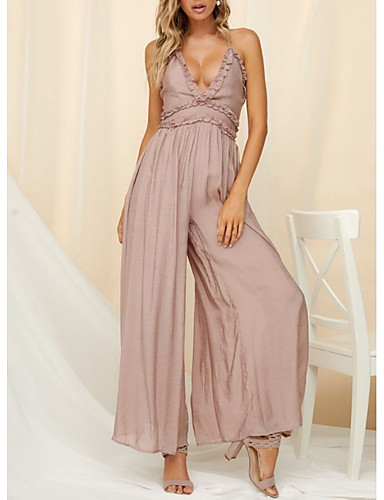blush colored jumpsuit