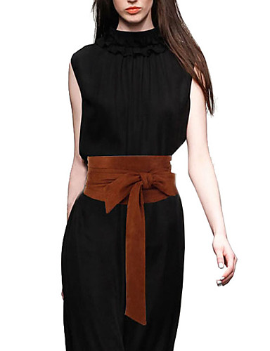 ieftine Curele la Modă-Pentru femei Mată Birou / Cute Stil Curea Lată