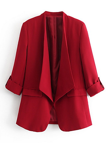 Red and black womens blazer