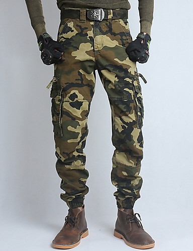 Men's Military Sweatpants Pants - Print Army Green 34 36 38 7332057 ...