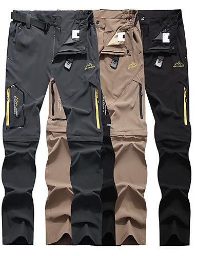 TACASEN Mens Work Trousers Outdoor Waterproof Trousers Walking Hiking Trousers with Zipper Pocket