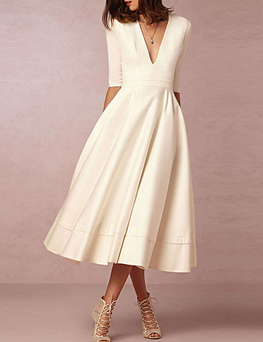 little white dress for wedding reception