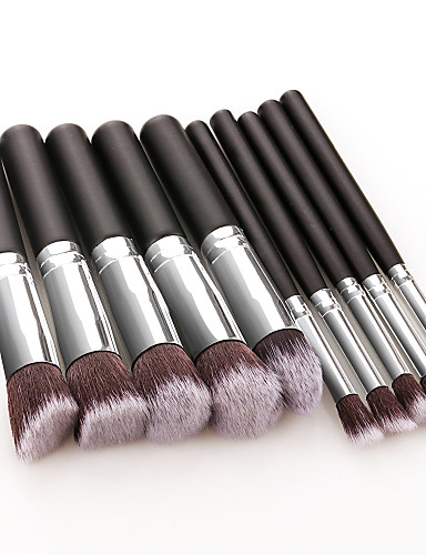 baratos Pincéis de Maquiagem-Profissional Pincéis de maquiagem 10pçs Macio Novo Design Cobertura Total Adorável Confortável De madeira / bambu para Conjunto de maquiagem Acessórios para Maquiagem Pincéis de Maquiagem Pincel para