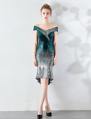 trumpet cocktail dress