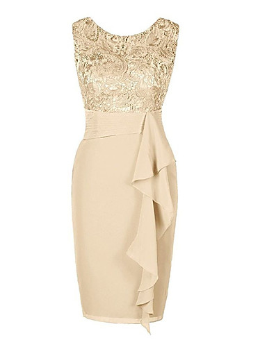 beige plus size dress