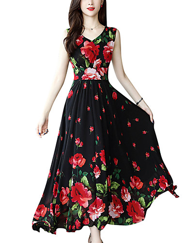 Women's A Line Dress - Solid Colored Black M L XL XXL 7554008 2020 – $14.99