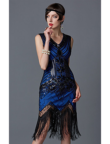 The Great Gatsby Charleston 1920s Roaring Twenties Summer Flapper Dress ...