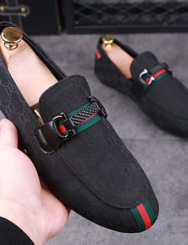 blue leatherette slip on loafer