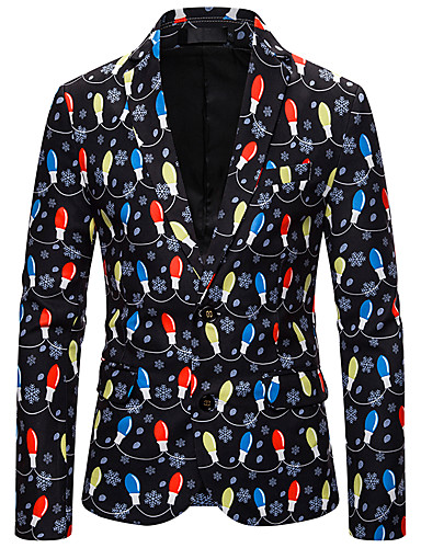 Men's Blazer Shirt Collar Polyester Rainbow 7666567 2020 – $45.99