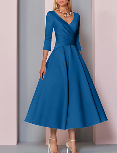 electric blue mother of the bride dresses