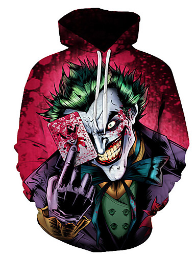 [$13.99] Men's Casual / Halloween Hoodie - 3D / Tie Dye Rainbow US36 / UK36 / EU44