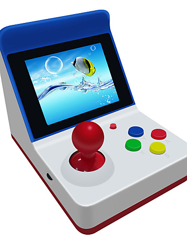 baratos Consoles de Jogo Portáteis-Mini Retro Arcade Boxe Legal Cartão de Jogo Embutido Built-in Li-Battery Powered 1 pcs Crianças Almofada Cilíndrica Brinquedos Dom