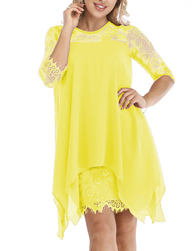 yellow lace summer dress