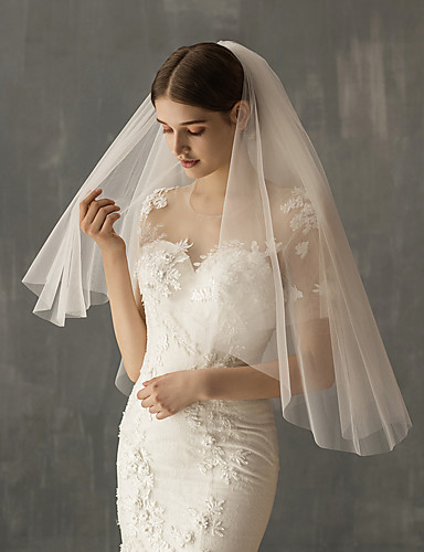 two tier bridal veil