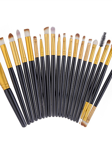 baratos Pincéis de Maquiagem-Profissional Pincéis de maquiagem 20 Amiga-do-Ambiente Profissional Cobertura Total Adorável Confortável Plástico para Conjunto de maquiagem Acessórios para Maquiagem Pincéis de Maquiagem Pincel de