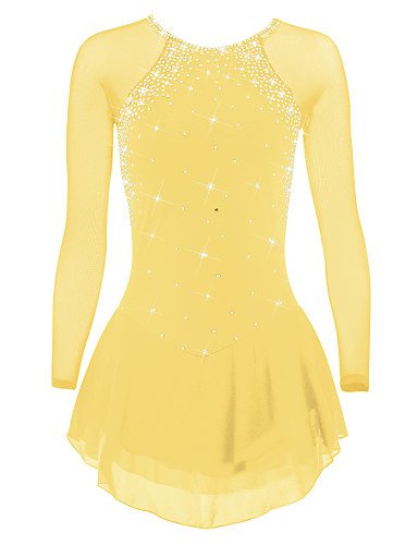 yellow figure skating dress