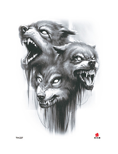 baratos Tatuagens e Arte Corporal-1 pcs Tatuagens temporárias Impermeável / Descartável Corpo / brachium Adesivo de Transferência de Água Tatuagem Adesiva