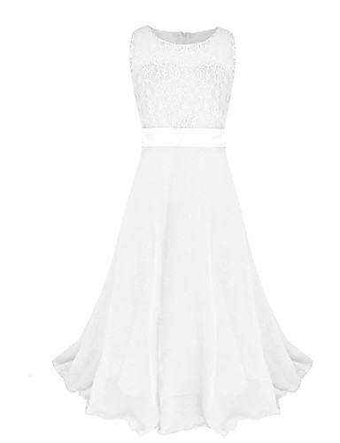 target white flower girl dresses