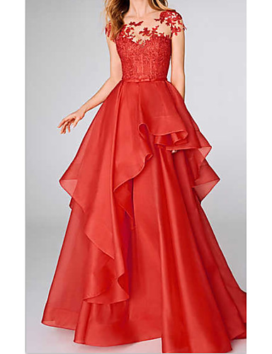 evening dresses with ruffles