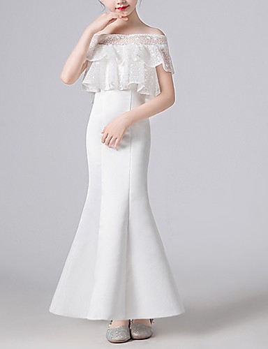 trumpet flower girl dress