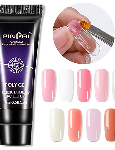 baratos Cuidados de Unhas-1 pc 15 ml construção rápida unhas extensão gel acrílico poli uv gel uv construtor dicas de unhas verniz gel solução de deslizamento