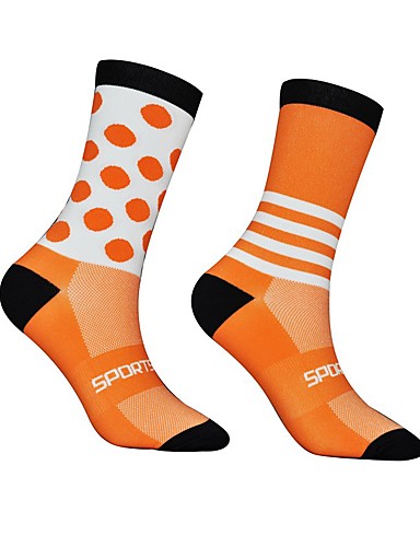 orange sports socks