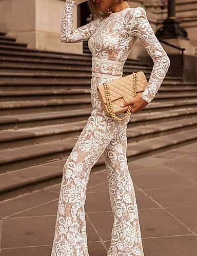 winter white women's jumpsuit