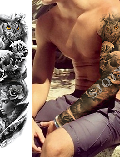 baratos Tatuagens e Arte Corporal-1 pcs Tatuagens temporárias Impermeável / Segurança / Criativo Rosto / Corpo / Mãos Adesivo de Transferência de Água Tintas para Pintura Corporal