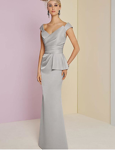 ruched evening dress