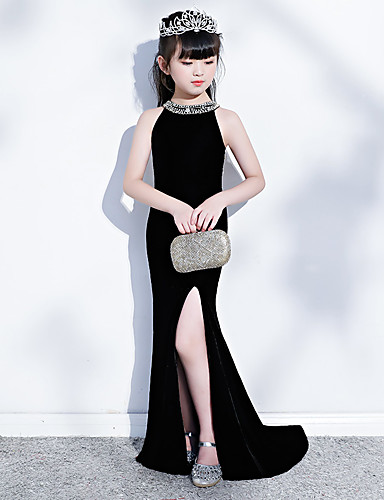 trumpet flower girl dress