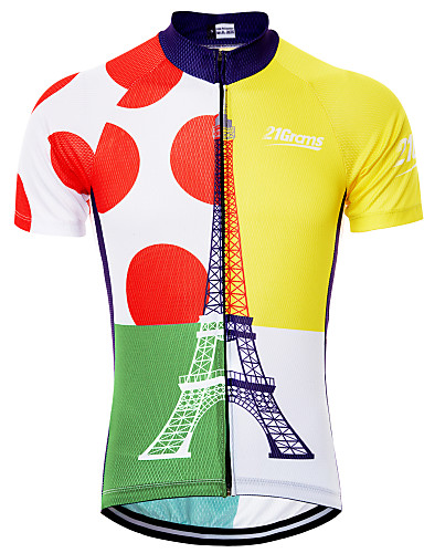 polka dot cycling jersey