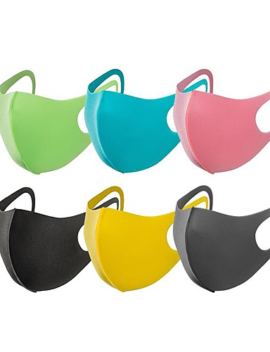 baratos Máscara falsa-A Prova de Vento Secagem Rápida Moto / Ciclismo Amarelo Rosa claro Verde para Homens Mulheres Adulto Corrida Viagem Ciclismo 6 Pças.