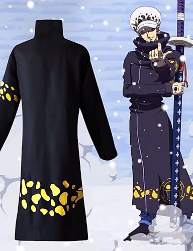 One Piece Cosplay Trafalgar Law Full Set Coat Hat Party Costume Clothes Party