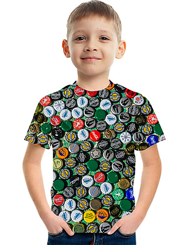 Kids Boys Active Street Chic Color Block 3d Print Short Sleeve Tee Rainbow 8024566 2020 8 99 - details about chic new kids boys 3d game roblox short sleeve t shirts tops 6 14 years 8444