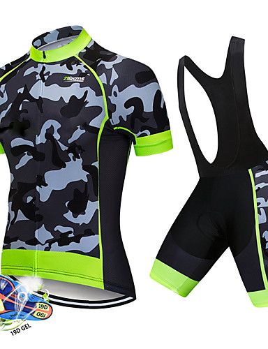 mens cycling jersey and shorts