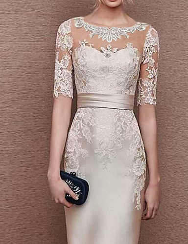 short sleeve mother of the bride dresses tea length