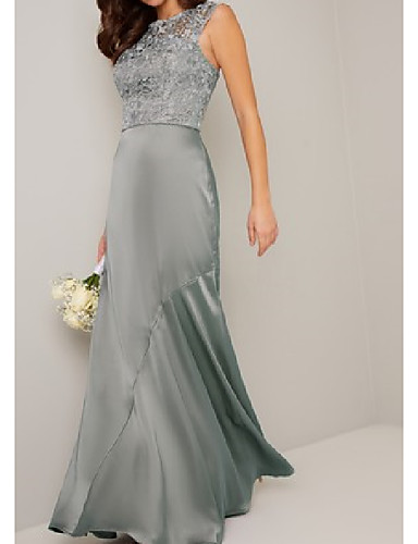 charmeuse and chiffon bridesmaid dress