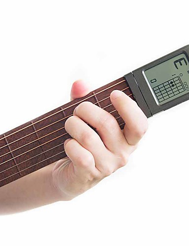 baratos Instrumentos de Corda-Guitarra de bolso Ferramenta de prática de acordes Rotativo Portátil De madeira Instrumentos Musicais with Auxiliary Screen Instrumento musical profissional para iniciantes e jovens estudantes